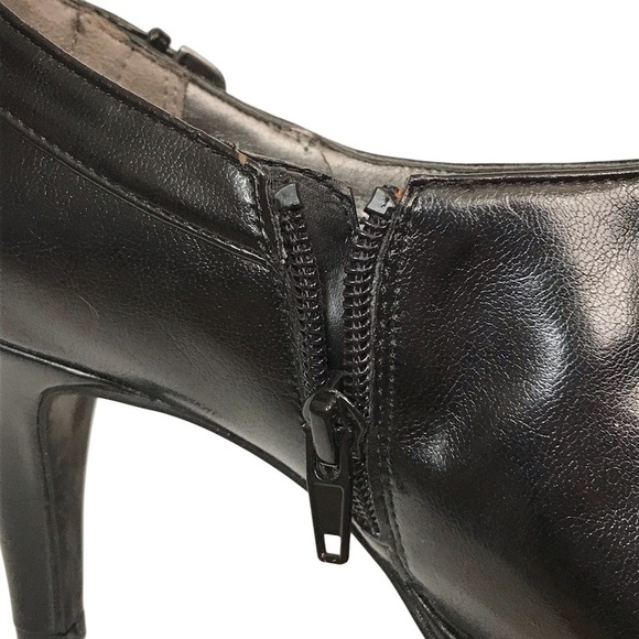 Life stride women's ankle booties black sz 8 soft system leather Slip on Comfort - Picture 4 of 13